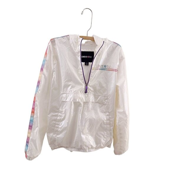 Limited Too Iridescent Wind Breaker Jacket Y2K Girls Rainbow - Picture 1 of 6
